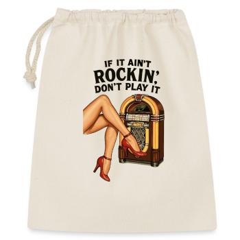 Rockabilly des années 50 Talons Épinglés Jambes Épinglées Jukebox Rétro - Sac cadeau 40 x 50 cm - nature - Devant