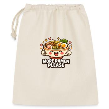 Bol de nouilles ramen mignons - Sac cadeau 40 x 50 cm - nature - Devant