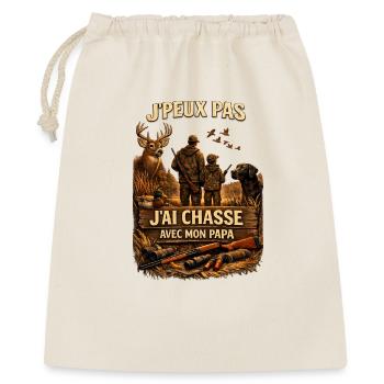 Chasse avec Papa Duo Père-Fils - Sac cadeau 40 x 50 cm - nature - Devant