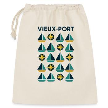 Marseille 13 Vieux-Port - Sac cadeau 40 x 50 cm - nature - Devant