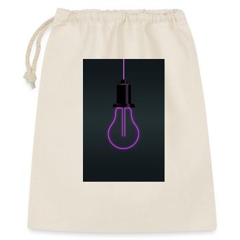Neon Light Bulb Magenta Minimal Design - Gift Bag 40 x 50 cm - nature - Front