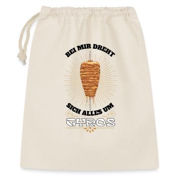 Pour moi, tout tourne autour du gyros grec - Sac cadeau 40 x 50 cm - nature - Devant