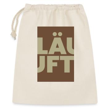 RUNS Typo Retro Contrast - Sac cadeau 40 x 50 cm - nature - Devant
