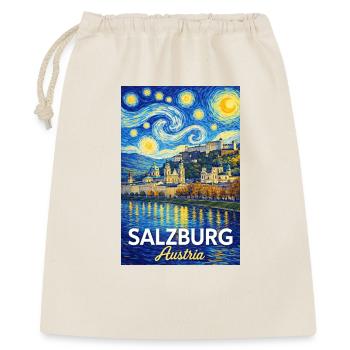 Salzburg, Österreich - Geschenkbeutel aus Baumwolle (40 x 50 cm) - Natur - Vorne