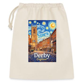 Derby, England - Geschenkbeutel aus Baumwolle (40 x 50 cm) - Natur - Vorne
