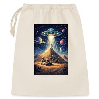 OVNI de la pyramide extraterrestre - Sac cadeau 40 x 50 cm - nature - Devant