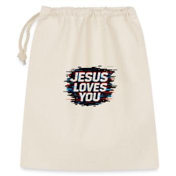 Bug de Jésus t’aime - Sac cadeau 40 x 50 cm - nature - Devant