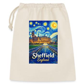Sheffield England Sternennacht - Geschenkbeutel aus Baumwolle (40 x 50 cm) - Natur - Vorne