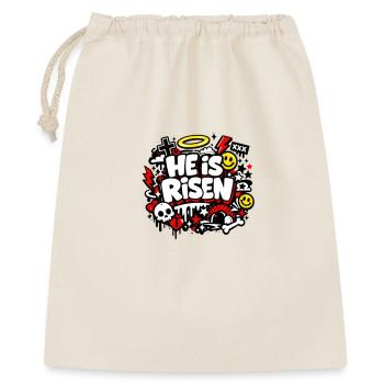 Il est Risen Graffiti Easter - Sac cadeau 40 x 50 cm - nature - Devant