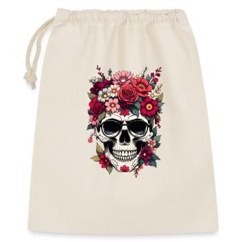 Floral skull with crown - Gift Bag 40 x 50 cm - nature - Front