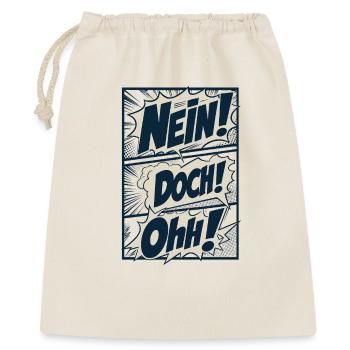 Nein Doch Ohh Kult Zitat Comic - Geschenkbeutel aus Baumwolle (40 x 50 cm) - Natur - Vorne