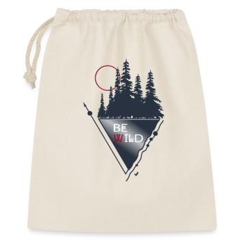 Forêt, Lune et Figures Géométriques Seront Sauvages - Sac cadeau 40 x 50 cm - nature - Devant