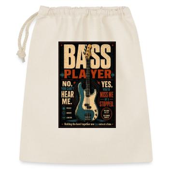 Bassist, Vintage-Rock-Poster - Geschenkbeutel aus Baumwolle (40 x 50 cm) - Natur - Vorne