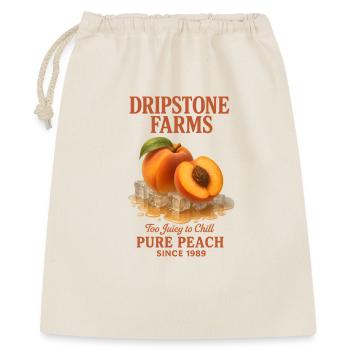 Peach Fruit Summer Retro - Gift Bag 40 x 50 cm - nature - Front