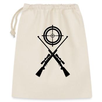 Two crossed shotguns with visor - Gift Bag 40 x 50 cm - nature - Front