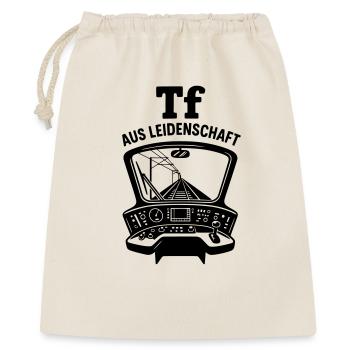 Triebfahrzeugführer Leidenschaft Lokführer - Geschenkbeutel aus Baumwolle (40 x 50 cm) - Natur - Vorne