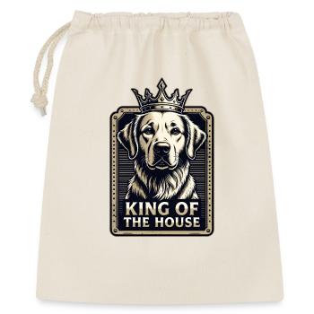 Roi de la maison - Chien - Sac cadeau 40 x 50 cm - nature - Devant