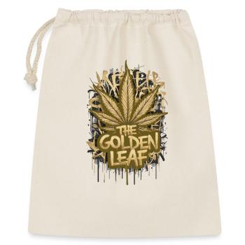 The Golden Leaf - Geschenkbeutel aus Baumwolle (40 x 50 cm) - Natur - Vorne