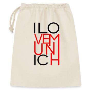 I love Munich - Ich liebe München - Gift Bag 40 x 50 cm - nature - Front