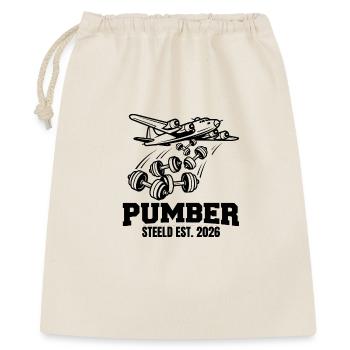 PUMBER-Design für Pumper... - Geschenkbeutel aus Baumwolle (40 x 50 cm) - Natur - Vorne