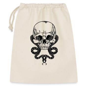 Skull with two snakes - Gift Bag 40 x 50 cm - nature - Front