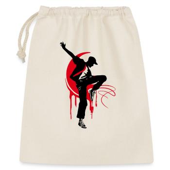 Breakdancer Dancer Silhouette in Red Black - Gift Bag 40 x 50 cm - nature - Front