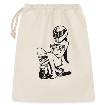Pit Stop Racer Girl - Gift Bag 40 x 50 cm - nature - Front
