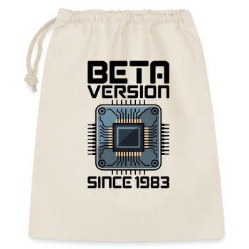 Futuristic microchip screen design - Gift Bag 40 x 50 cm - nature - Front