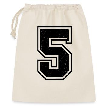 Style géométrique à 5 en ligne - Sac cadeau 40 x 50 cm - nature - Devant