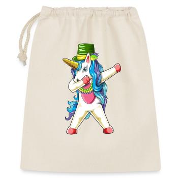 Mardi Gras de la licorne à la rentrée 2026 - Sac cadeau 40 x 50 cm - nature - Devant