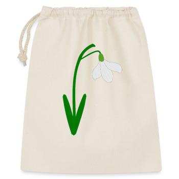 Perce-neige Mois de naissance de janvier Fleur Anniversaire - Sac cadeau 40 x 50 cm - nature - Devant