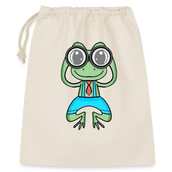 Telescope Astronomy Astronomer Frog - Gift Bag 40 x 50 cm - nature - Front