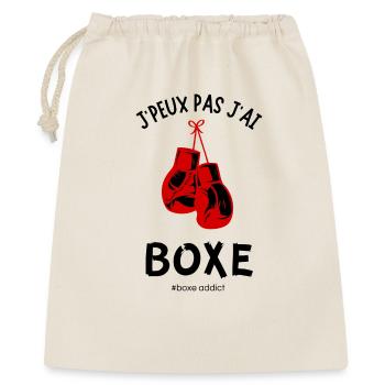 J'peux pas j'ai boxe #boxe addict - Sac cadeau 40 x 50 cm - nature - Devant