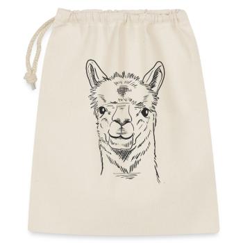 Lama drôle Croquis Art Minimaliste Line Art Lama - Sac cadeau 40 x 50 cm - nature - Devant