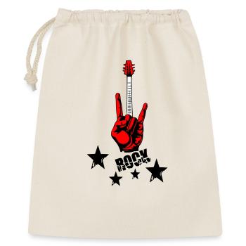 Rock Hand and Guitar Neck - Gift Bag 40 x 50 cm - nature - Front