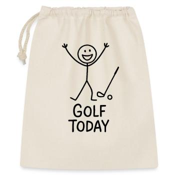 Golf Today Golfer Humor Gift Idea Golfer - Gift Bag 40 x 50 cm - nature - Front