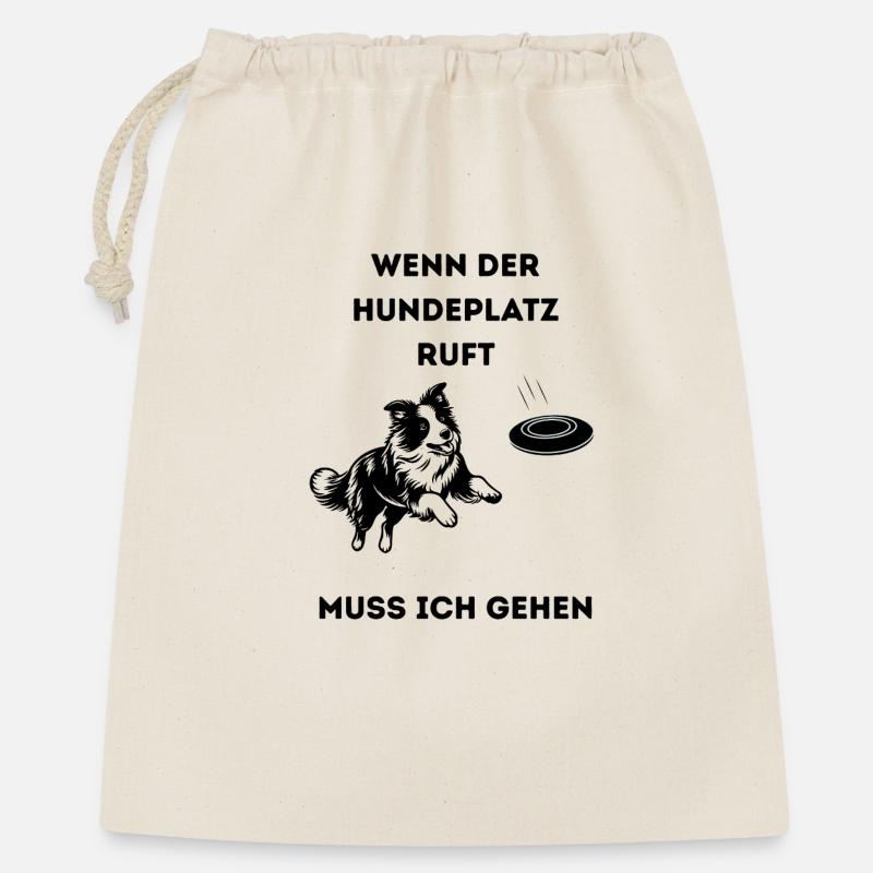 Wenn_der_Hundeplatz_ruft-_-1- - Gift Bag 40 x 50 cm - nature