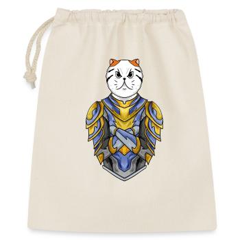 Ritter Katze Katzenrasse Exotische Kurzhaarkatze - Geschenkbeutel aus Baumwolle (40 x 50 cm) - Natur - Vorne