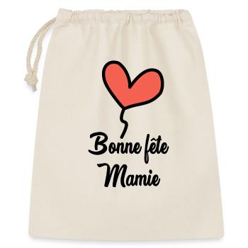 BONNE FÊTE MAMIE - Sac cadeau 40 x 50 cm - nature - Devant