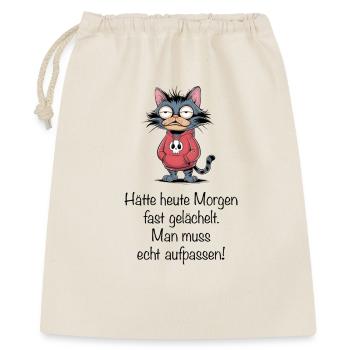 Almost smiled – lucky! - Gift Bag 40 x 50 cm - nature - Front