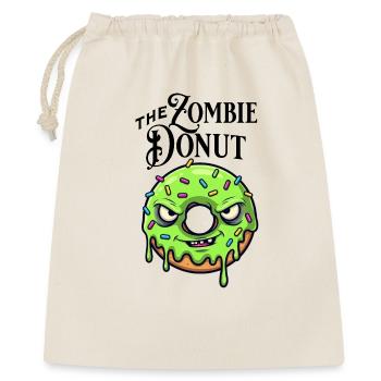 Zombie-Donut - Geschenkbeutel aus Baumwolle (40 x 50 cm) - Natur - Vorne