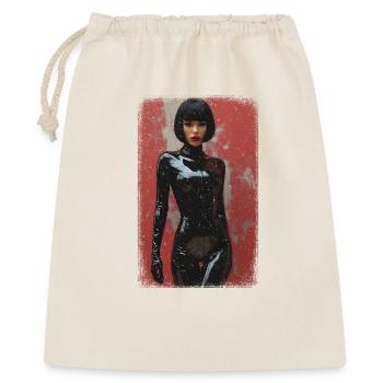 T-shirt Noir Femme distressed edition - Gift Bag 40 x 50 cm - nature - Front