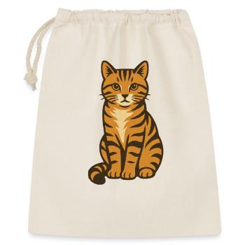 Tigre chat Vintage Illustration - Sac cadeau 40 x 50 cm - nature - Devant