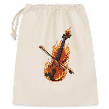 Burning violin - Gift Bag 40 x 50 cm - nature - Front