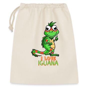 I Love Iguana Cute Pet Lizard Reptile Lover Gift - Gift Bag 40 x 50 cm - nature - Front