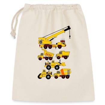 Construction de voitures de travail et travaux routiers - Sac cadeau 40 x 50 cm - nature - Devant