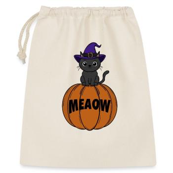 Chat Halloween - Sac cadeau 40 x 50 cm - nature - Devant