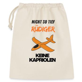 Not So Deep RÜDIGER Airplane Motif Orange - Gift Bag 40 x 50 cm - nature - Front