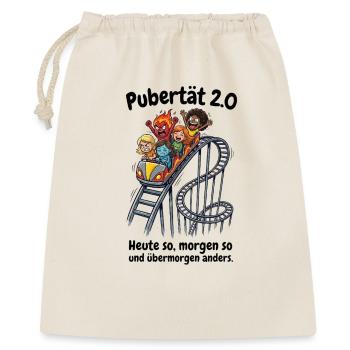 Pubertät 2.0 - Menopause & Achterbahn der Gefühle - Geschenkbeutel aus Baumwolle (40 x 50 cm) - Natur - Vorne