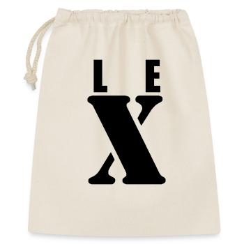 Lex – Conception du Prénom | Typographie minimale - Sac cadeau 40 x 50 cm - nature - Devant
